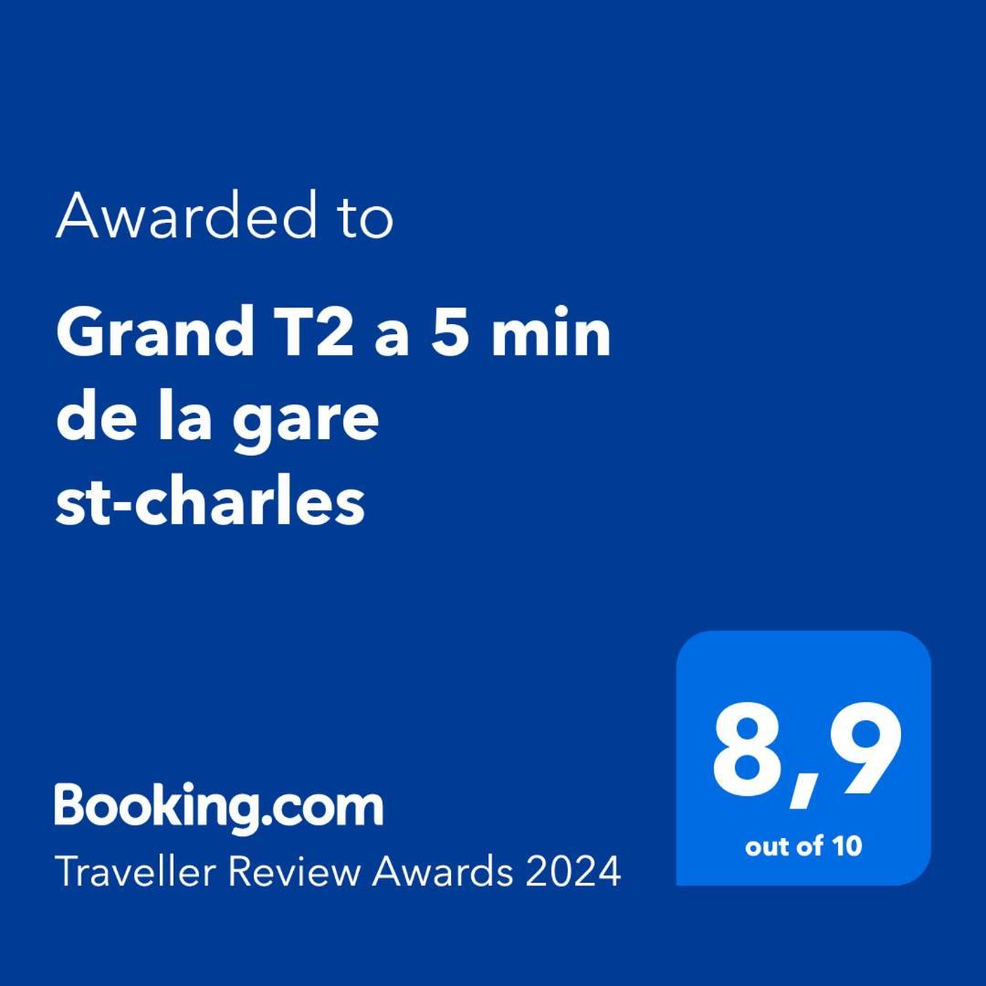 Apartamento Grand T2 Climatise A 5 Min De La Gare St-Charles - Vieux Port Marsella Exterior foto